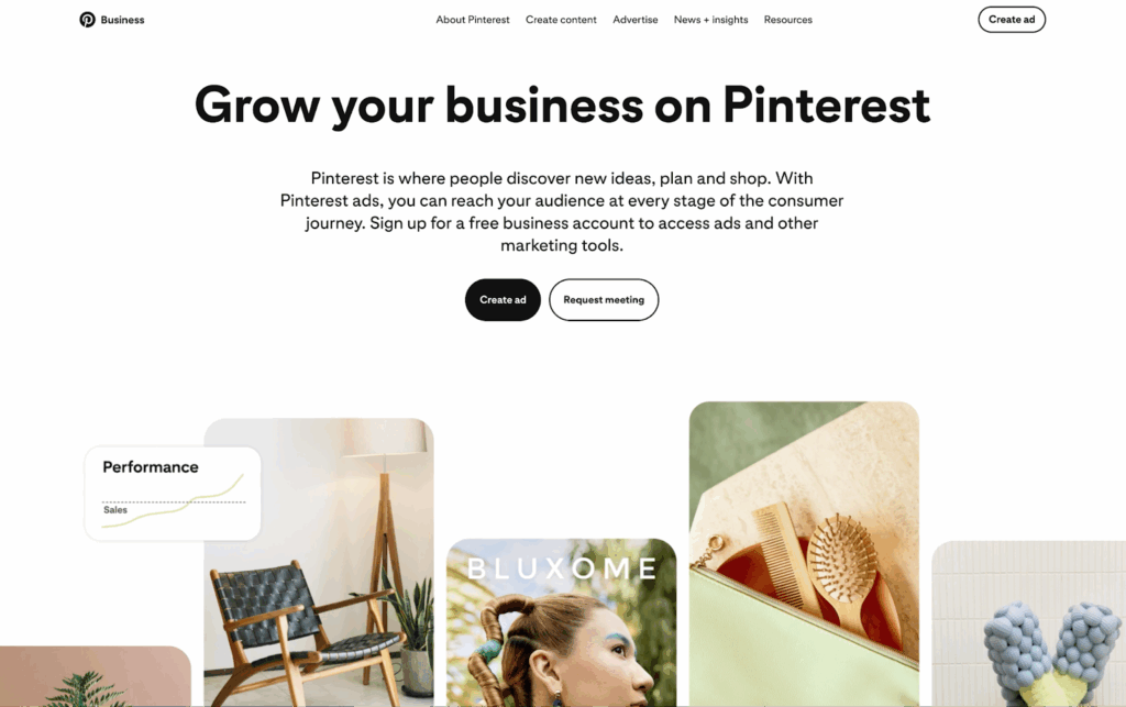 Set up your Interior Design business on Pinterest with a Pinterest Business Account.